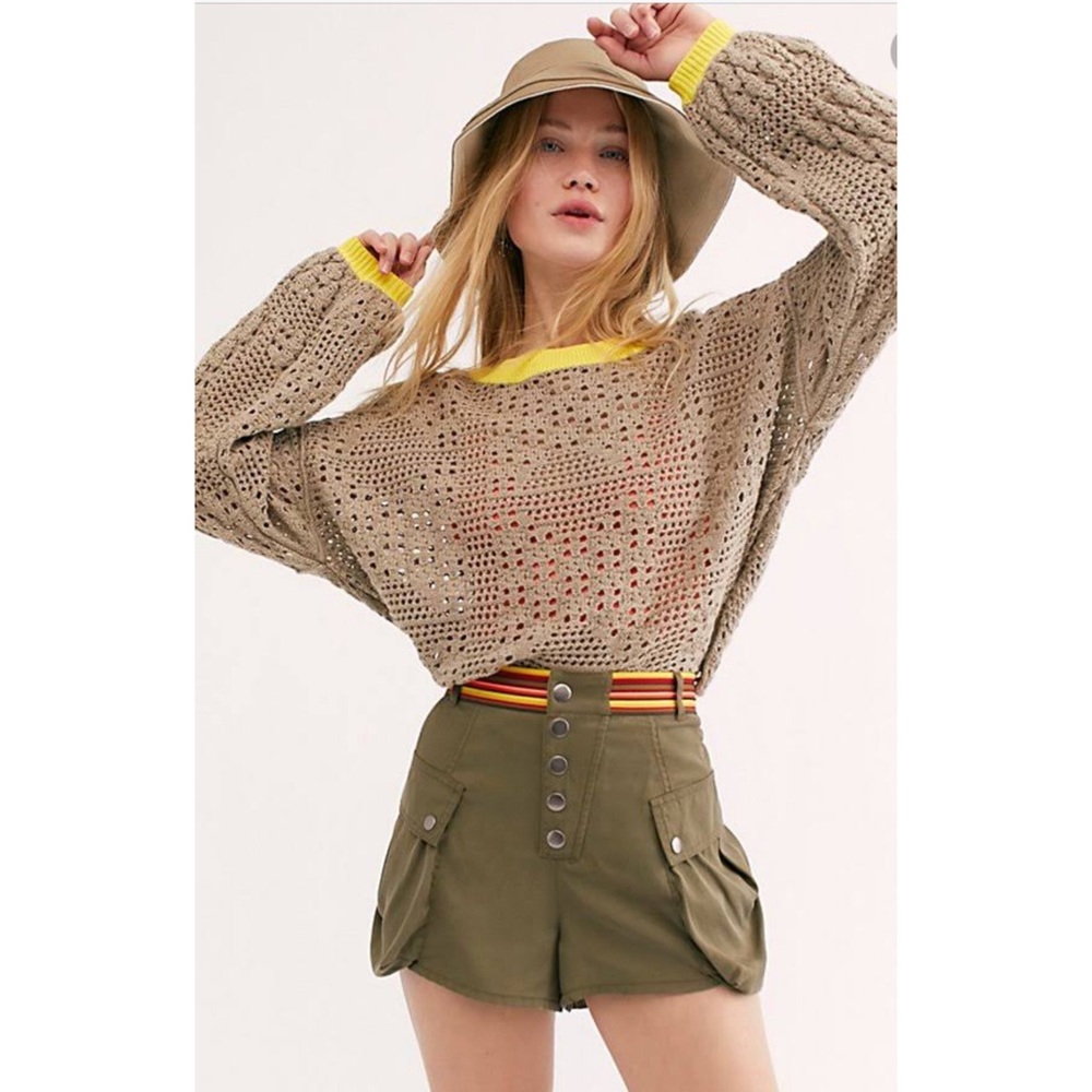 Free People Home Run Sweater WARM SANDS - Picture 2 of 8